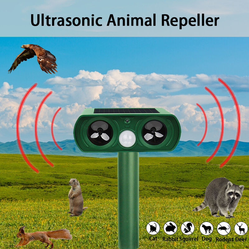 Sensore di movimento e luci lampeggianti Repellente solare per animali per la protezione esterna in cortile