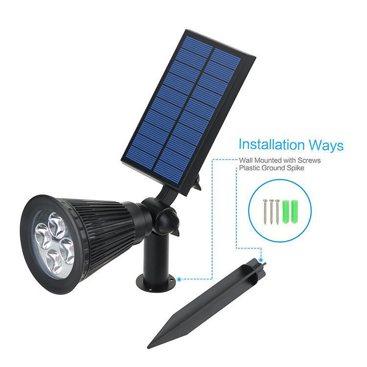 Piccolo illuminazione a torcia solare Led giardino esterno luce solare giardino solare luce stradale