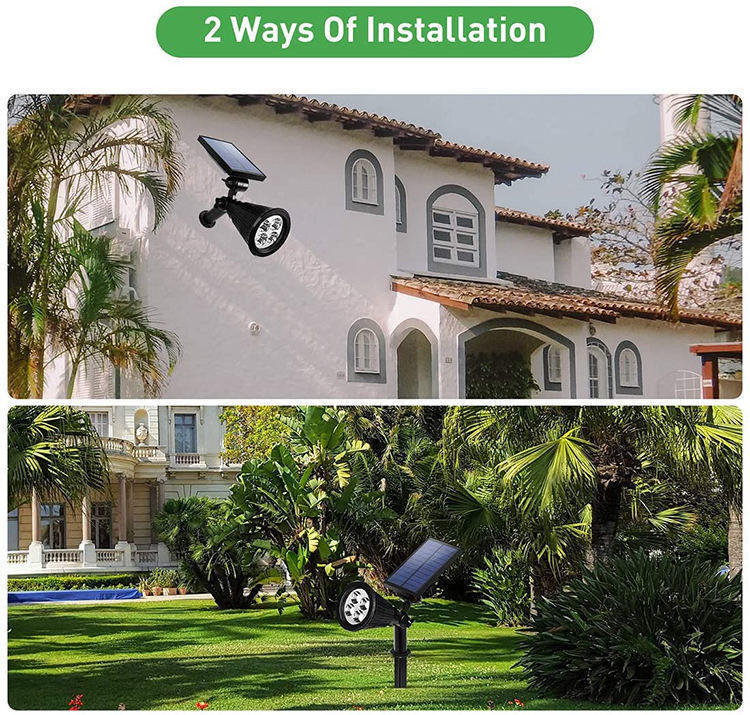 Piccolo illuminazione a torcia solare Led giardino esterno luce solare giardino solare luce stradale