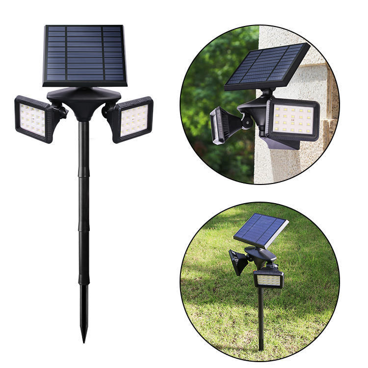 Lampada solare giardino esterno con illuminazione a led bianca