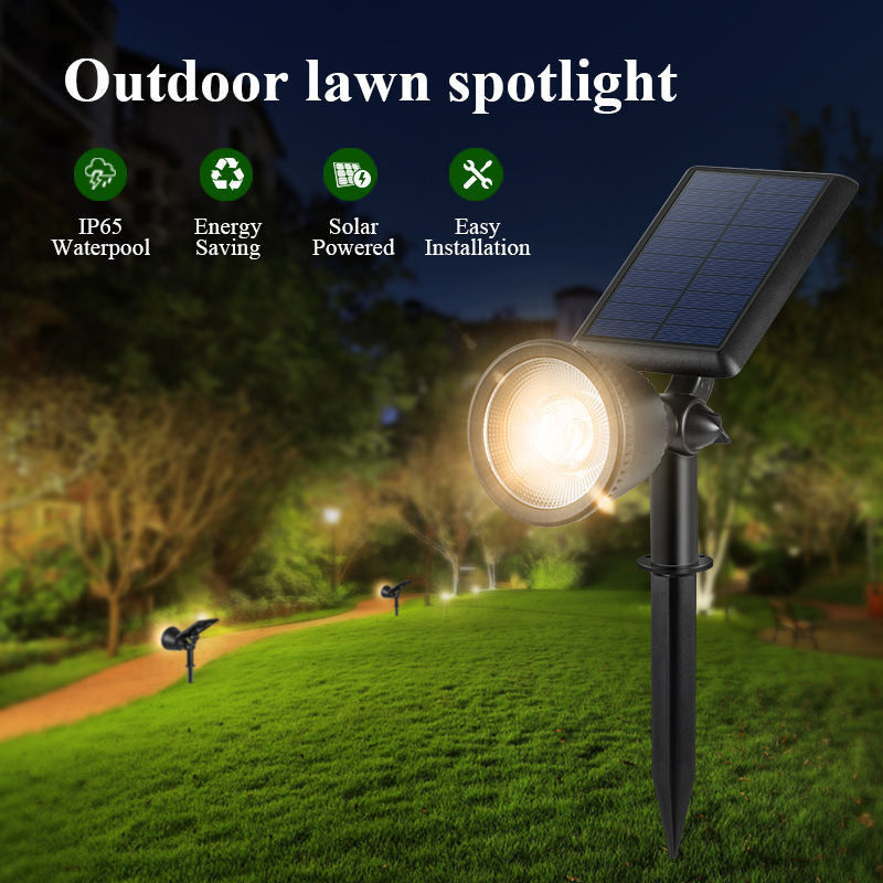 Lumiera a punta solare per giardino senza fili per il paesaggio esterna