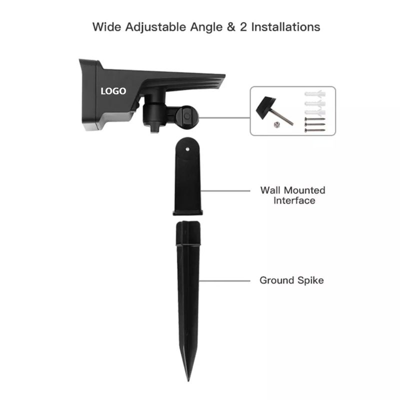 IP65 Acque resistenti all'aria aperta LED Paesaggio regolabile Illuminazione a energia solare Proiettori per giardino