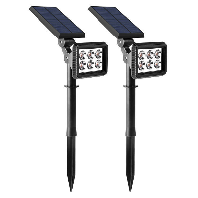 Spotlight solare IP65 impermeabile a energia solare all'aperto LED Spot Lawn Spike Light 300lm