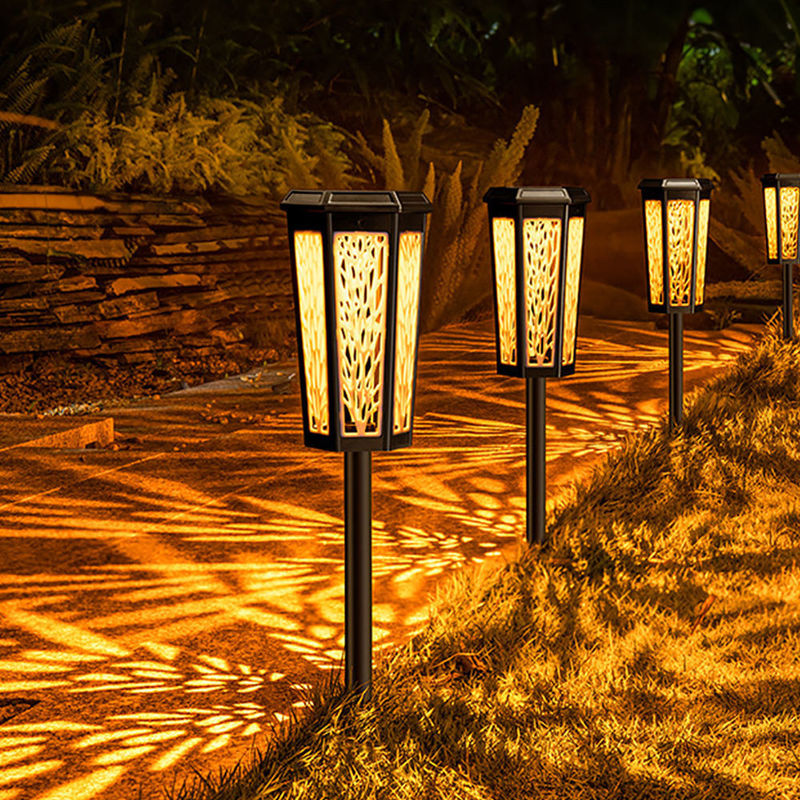 Lampada solare per giardino esterno a LED con controllo della luce indotto e lunga durata