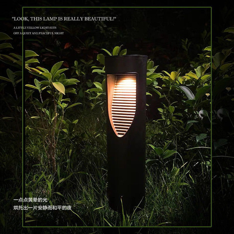 Luce di percorso solare wireless Auto On/off per giardino solare cilindrico all'aperto