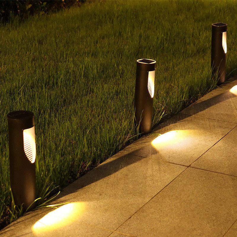 Luce di percorso solare wireless Auto On/off per giardino solare cilindrico all'aperto