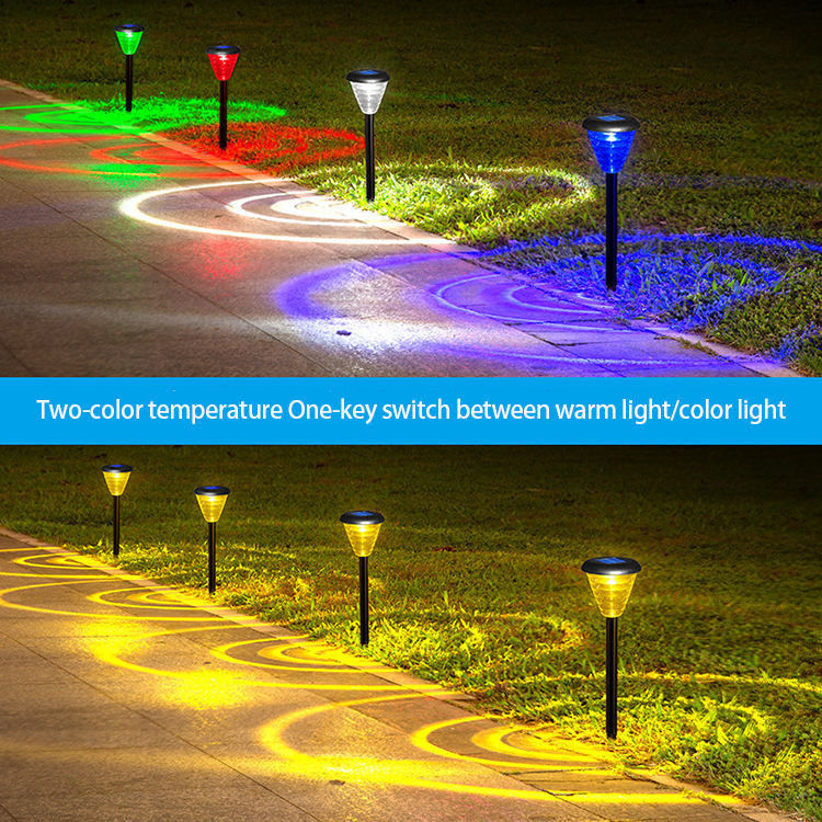 Lampade solari a LED per esterno impermeabile per cortile di passerella con angolo di raggio di 150 ° automatico ON / OFF