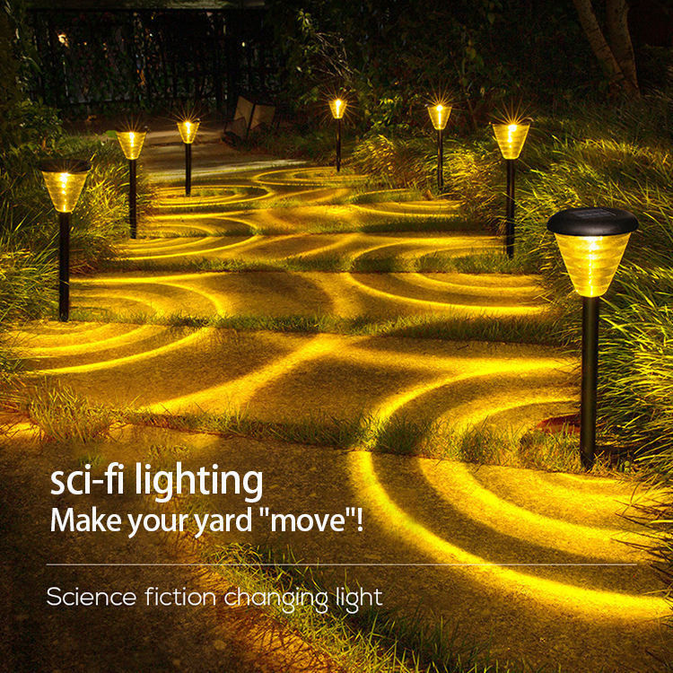 Lampade solari a LED per esterno impermeabile per cortile di passerella con angolo di raggio di 150 ° automatico ON / OFF