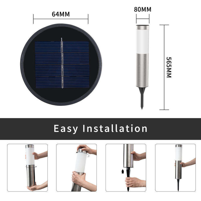 Lampada solare da giardino per strada pannello solare separato IP65 Lampada a parete impermeabile Porch Yard Garage