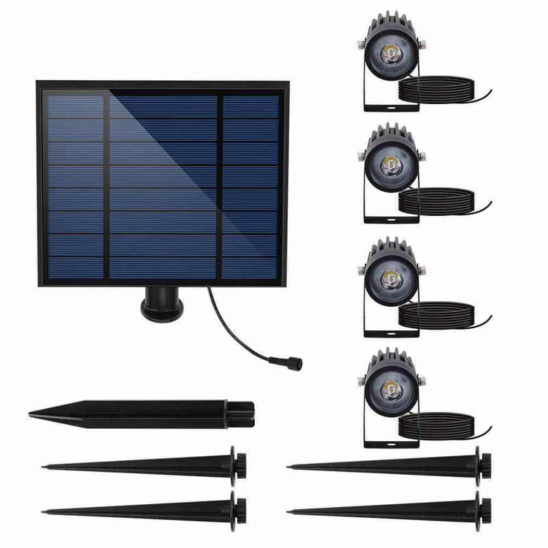 90lm/w Lampada Efficienza luminosa Aluminio Giardino solare LED luce per paesaggio e alberi