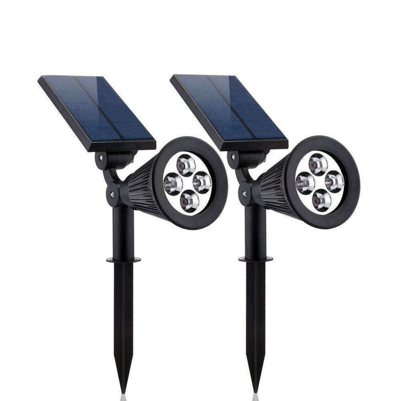 2 IN 1 luce solare da giardino RGB cambio colore LED per il prato esterno alimentazione solare