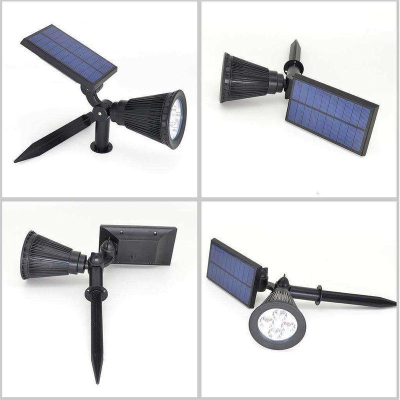 2 IN 1 luce solare da giardino RGB cambio colore LED per il prato esterno alimentazione solare