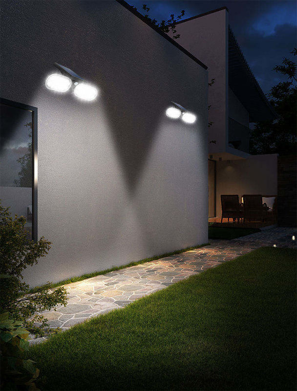 Indice di resa del colore 90 Ra Luce da giardino solare con sensore di movimento