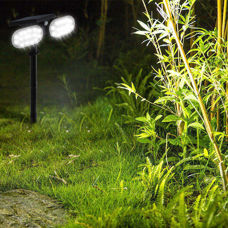 Indice di resa del colore 90 Ra Luce da giardino solare con sensore di movimento