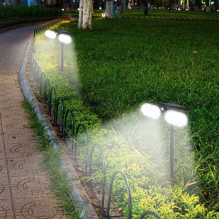 Indice di resa del colore 90 Ra Luce da giardino solare con sensore di movimento