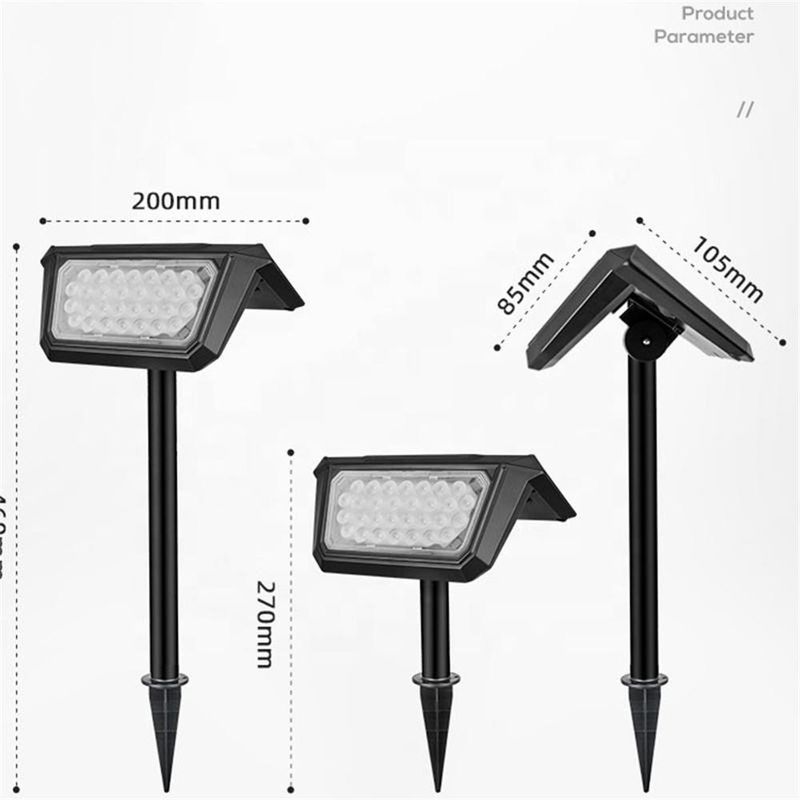 Indice di resa dei colori elevato Ra 80 Luci solari per giardini esterni Paesaggio decorativo