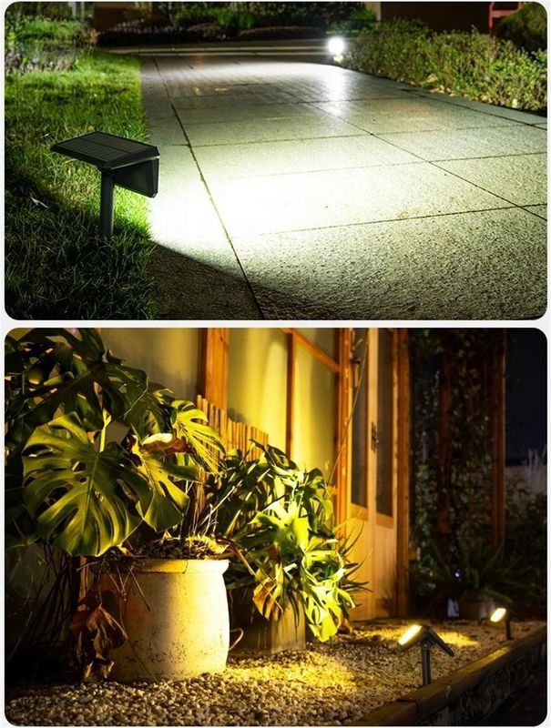 Indice di resa dei colori elevato Ra 80 Luci solari per giardini esterni Paesaggio decorativo