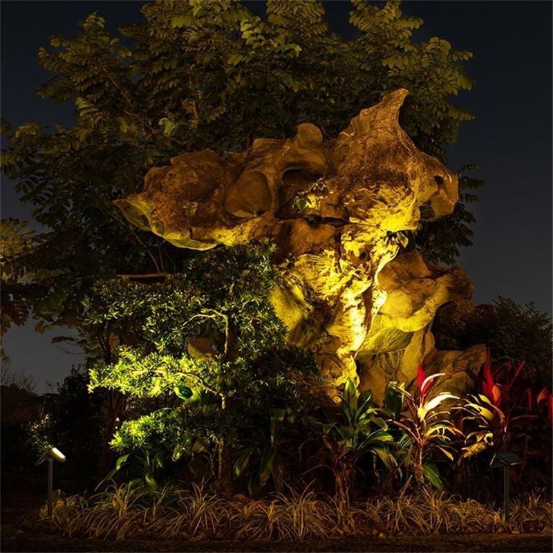 Indice di resa dei colori elevato Ra 80 Luci solari per giardini esterni Paesaggio decorativo