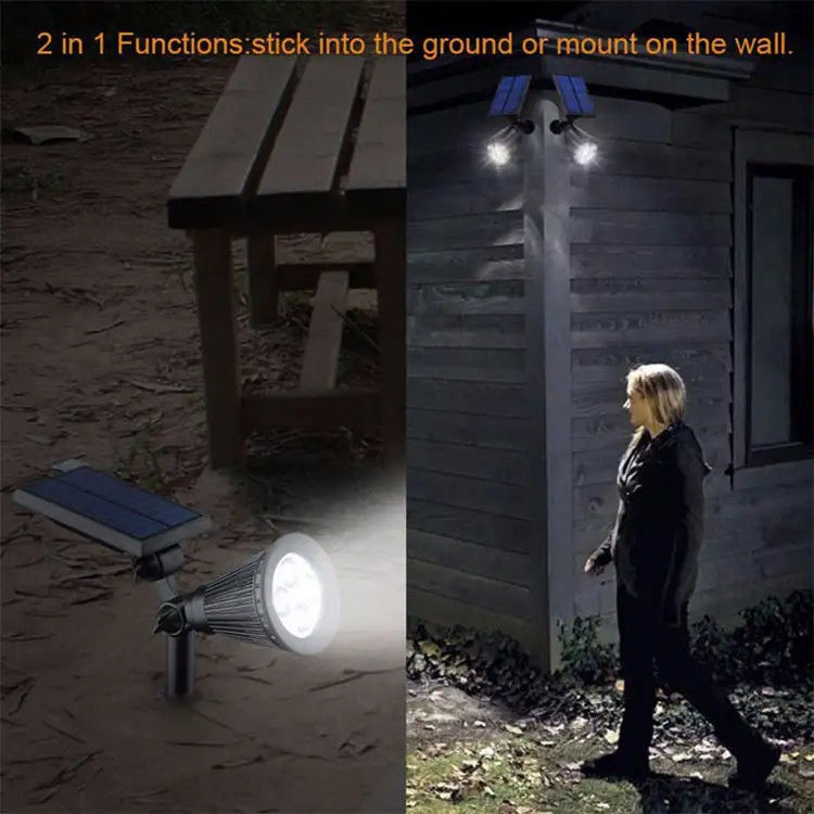 200 Lm Bollard Compound Led Hug Tree Paesaggio esterno solare Spotlight Light Rope Garden
