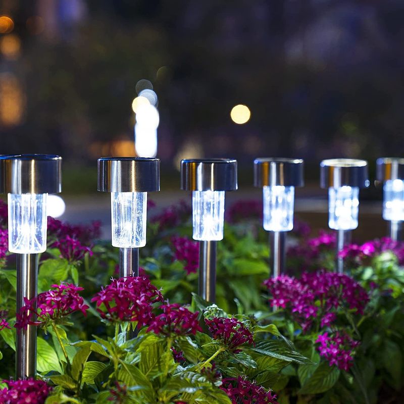 Lampade dirette solari a LED per l'alluminio di giardini in acciaio inossidabile