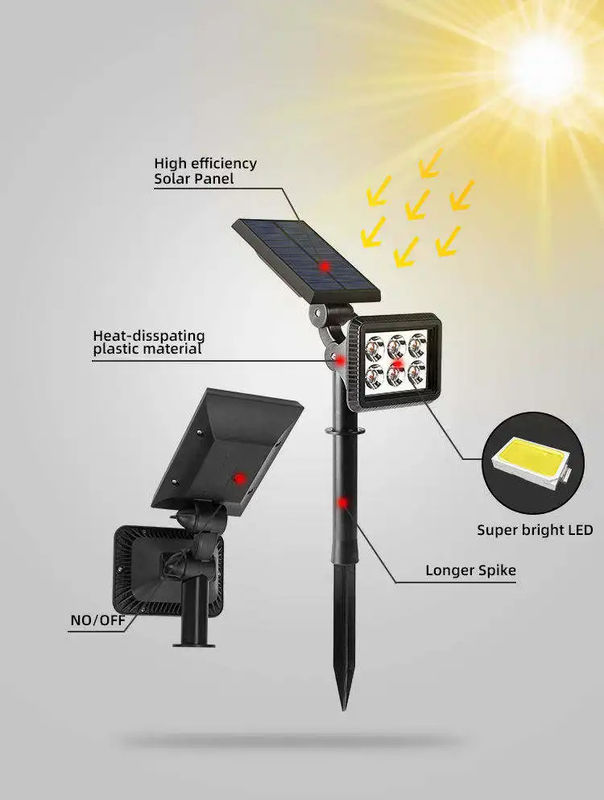 Famiglia Pathway Spotlight Albero Piantagione Giardino Solare Spot Light con e 3.7V Input Voltage