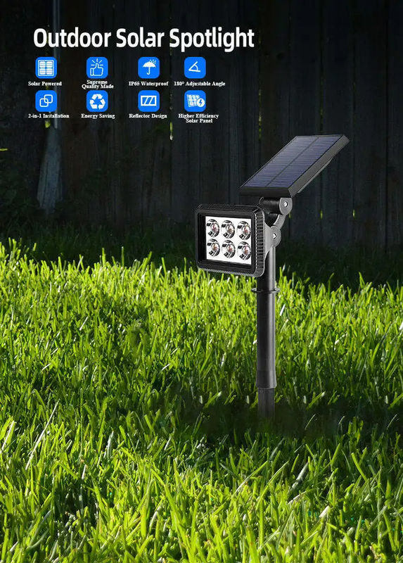 Famiglia Pathway Spotlight Albero Piantagione Giardino Solare Spot Light con e 3.7V Input Voltage