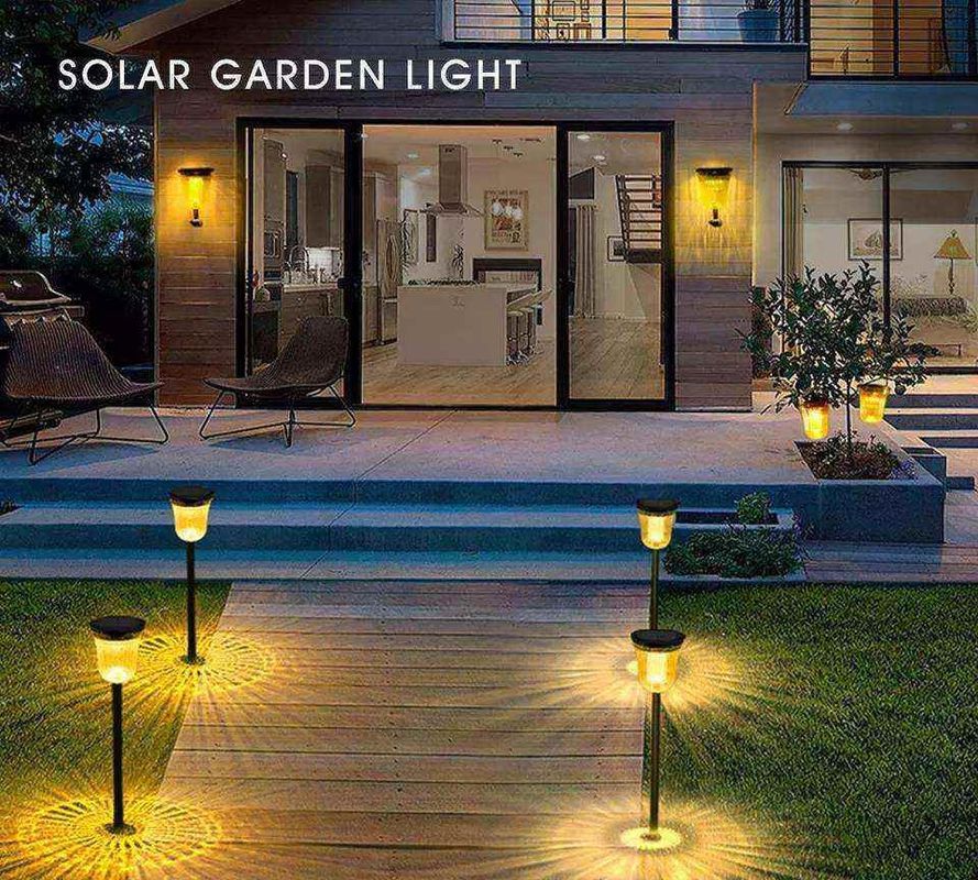 Luce da giardino solare decorativa con efficienza luminosa di 60lm/w e tempo di ricarica di 50000