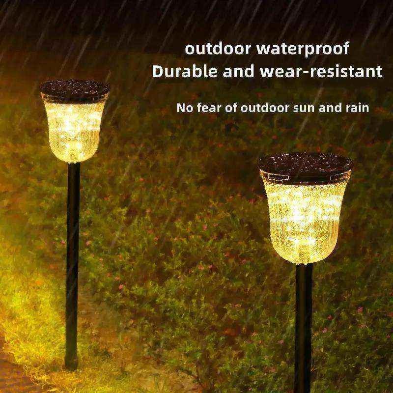 Luce da giardino solare decorativa con efficienza luminosa di 60lm/w e tempo di ricarica di 50000