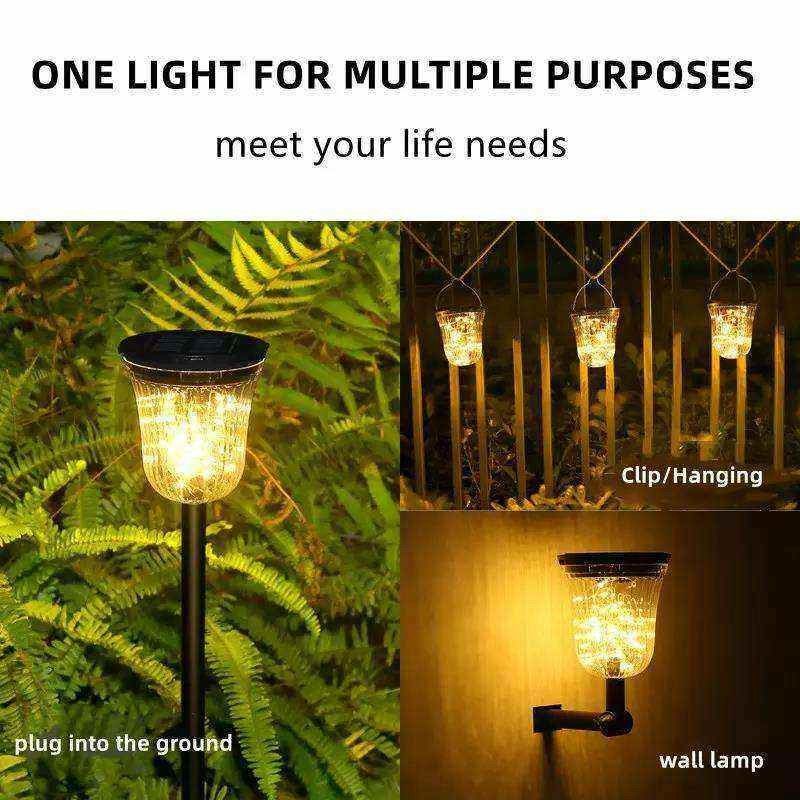 Luce da giardino solare decorativa con efficienza luminosa di 60lm/w e tempo di ricarica di 50000