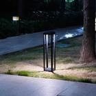 50000 ore di vita utile Sensore di movimento solare Lampade da giardino per prato con supporto per dimmer