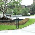 50000 ore di vita utile Sensore di movimento solare Lampade da giardino per prato con supporto per dimmer