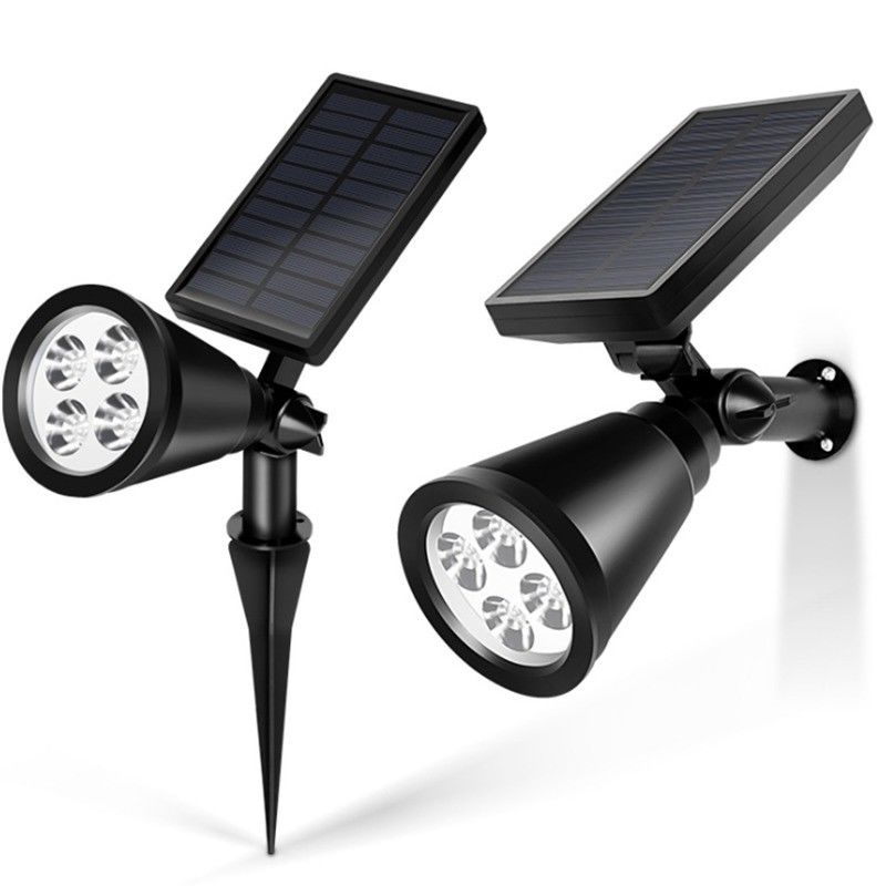 Fornitore di energia solare 4 Led Spotlight Ip65 Ignifuso Lampada solare per giardino esterno