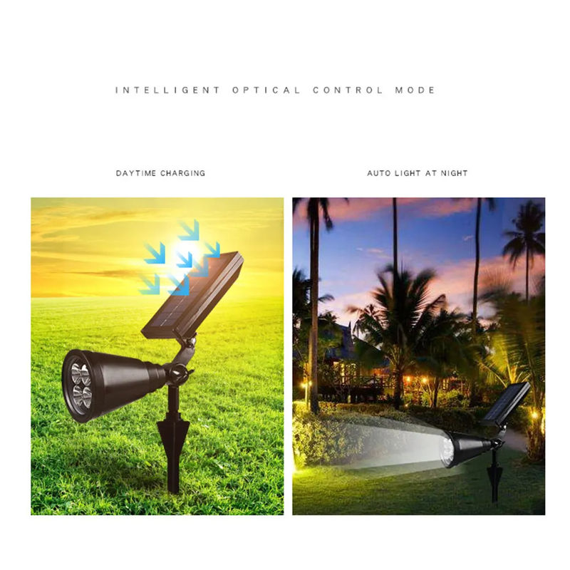 Fornitore di energia solare 4 Led Spotlight Ip65 Ignifuso Lampada solare per giardino esterno