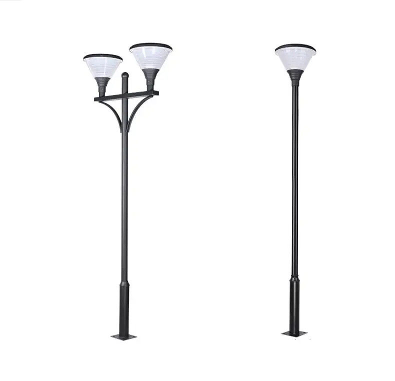 360° angolo di fascio fabbricazione professionale lampada a pilastro solare per illuminazione esterna