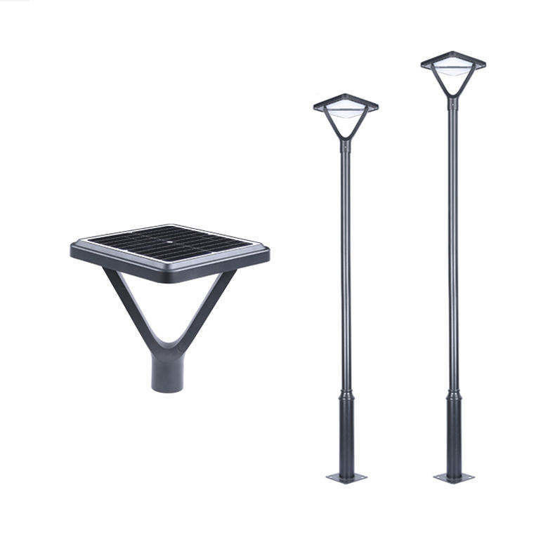 Square Plaza Solar Garden Light con opzioni di personalizzazione e alta temperatura del colore