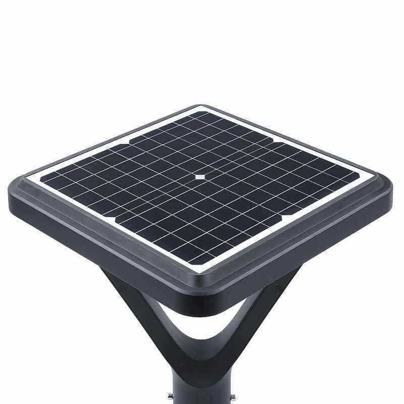 Square Plaza Solar Garden Light con opzioni di personalizzazione e alta temperatura del colore
