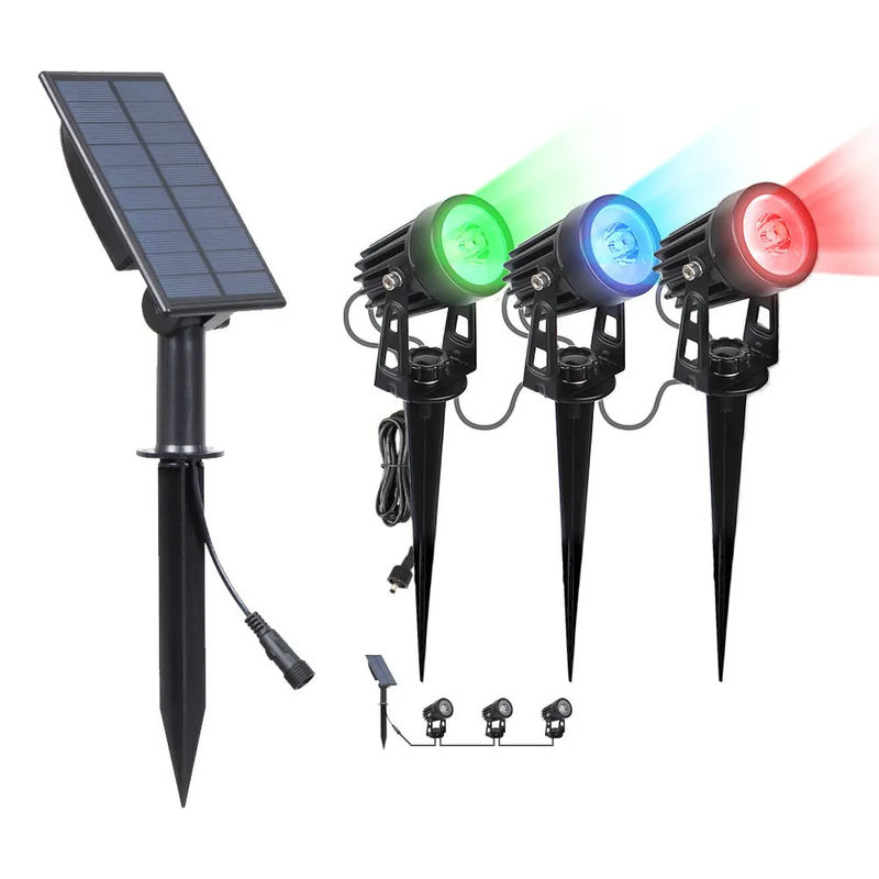 Lumiere solare da giardino all'aperto ABS PC All In One Pillar Led Wall Fence impermeabile 2024