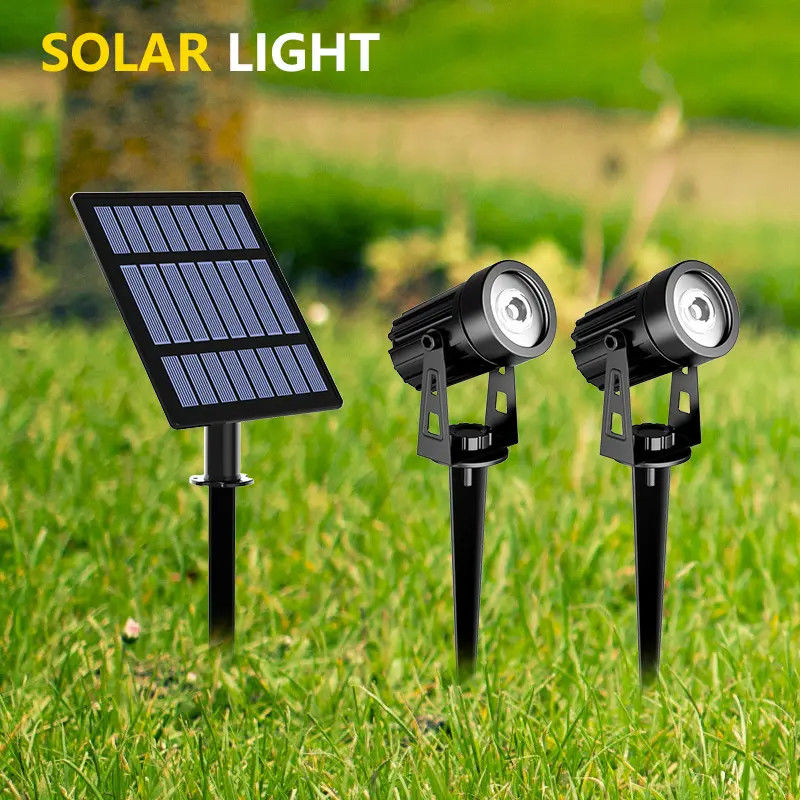 Lumiere solare da giardino all'aperto ABS PC All In One Pillar Led Wall Fence impermeabile 2024
