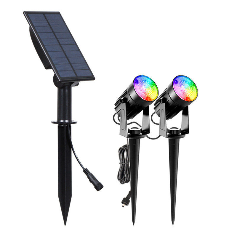 Luci solari Ip65 Lampade impermeabili per giardini in RGB Paesaggio bianco caldo/freddo