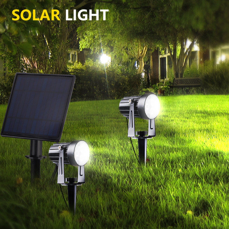 Alerta diurna 6000K 2 modalità Lampada a LED a energia solare 4 in 1 Spotlight solare a LED esterno