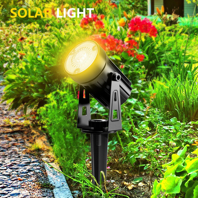 Alerta diurna 6000K 2 modalità Lampada a LED a energia solare 4 in 1 Spotlight solare a LED esterno