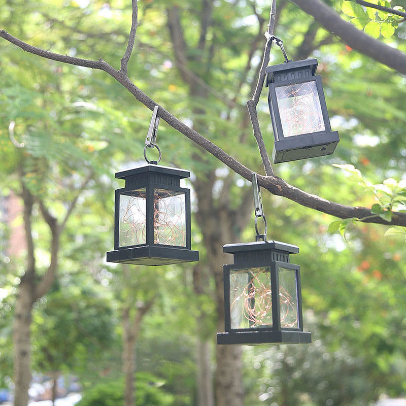 Home Giardino appesi alberi luci notturne a LED luci solari Decorazione giardino esterno appesi