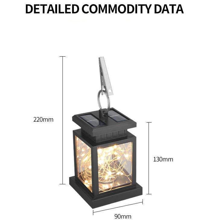 Home Giardino appesi alberi luci notturne a LED luci solari Decorazione giardino esterno appesi