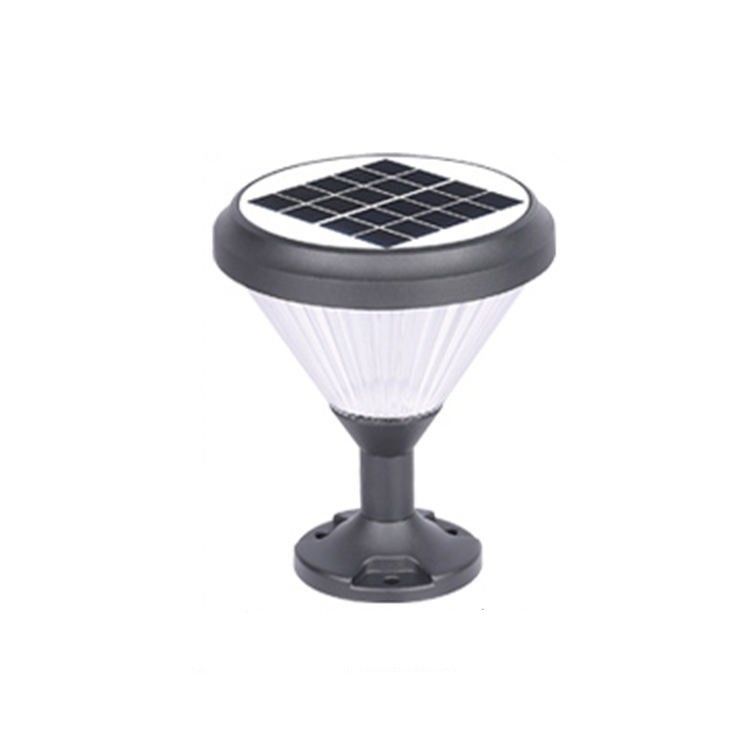 Materiale PC in alluminio Alimentato da energia solare Fence Post Cap luci con luci per porta del giardino 2-