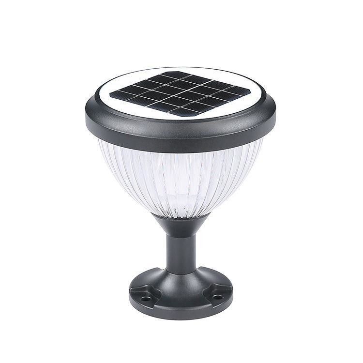 Lampada a colonna di energia solare per il patio esterno