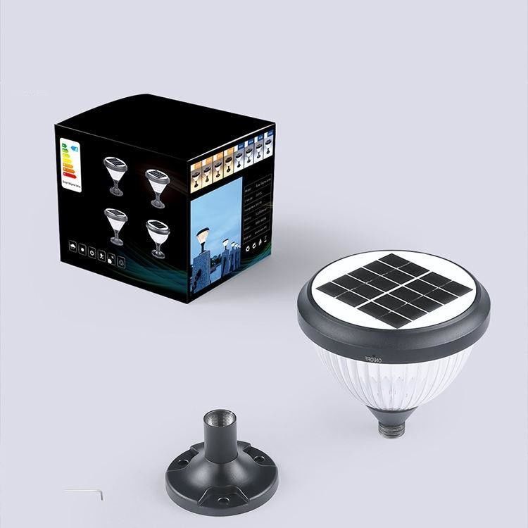 Lampada a colonna di energia solare per il patio esterno