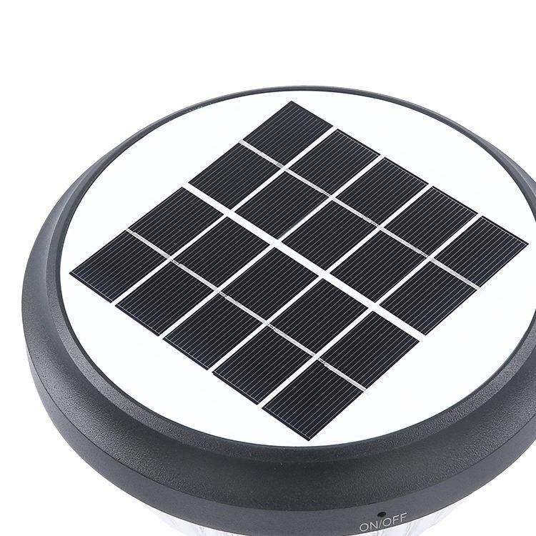 Lampada a colonna di energia solare per il patio esterno
