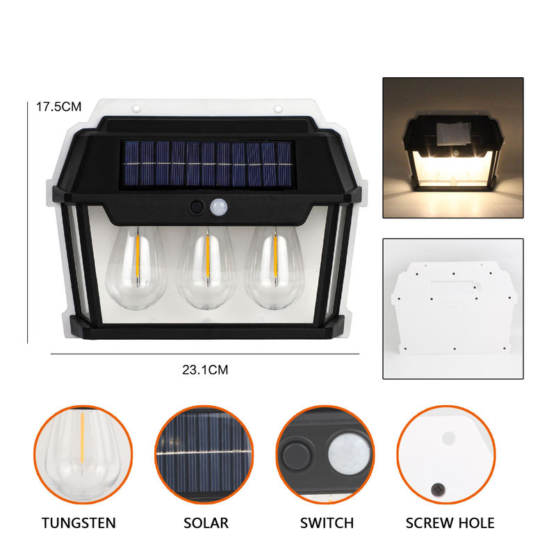 Personalizzabile tre sorgenti luminose di carica solare di induzione per PC ABS