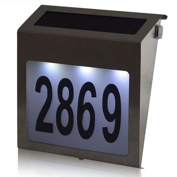 Alti flussi luminosi Numero di luce solare Indicazione di indirizzo Illuminazione della porta per pareti esterne