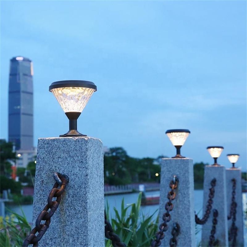 Tipo europeo IP65 Lampada impermeabile Cortile Pianta solare a LED Pianta di giardino a pianta di giardino per esterni